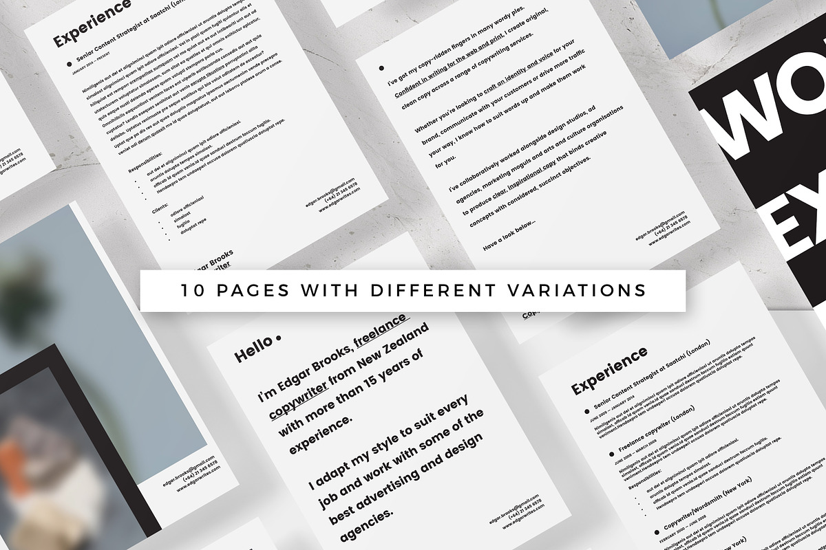 Minimal No Brand Resume, a Resume Template by Maison Octave (Photo 2 of 5)