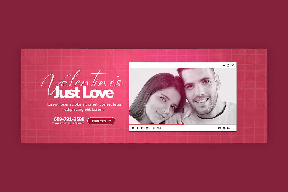 Valentine's Day Facebook Cover, a Social Media Template by Saman Osama (Photo 3 of 3)