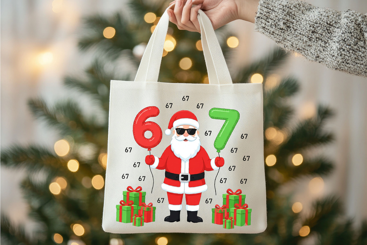 Six Seven Santa PNG, an Object Illustration by DreamCafeArt (Photo 6 of 7)