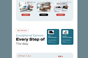 Modern Furniture Shop Landing Page, a Wireframe Template by MightyDesign (Thumbnail 4 of 9)