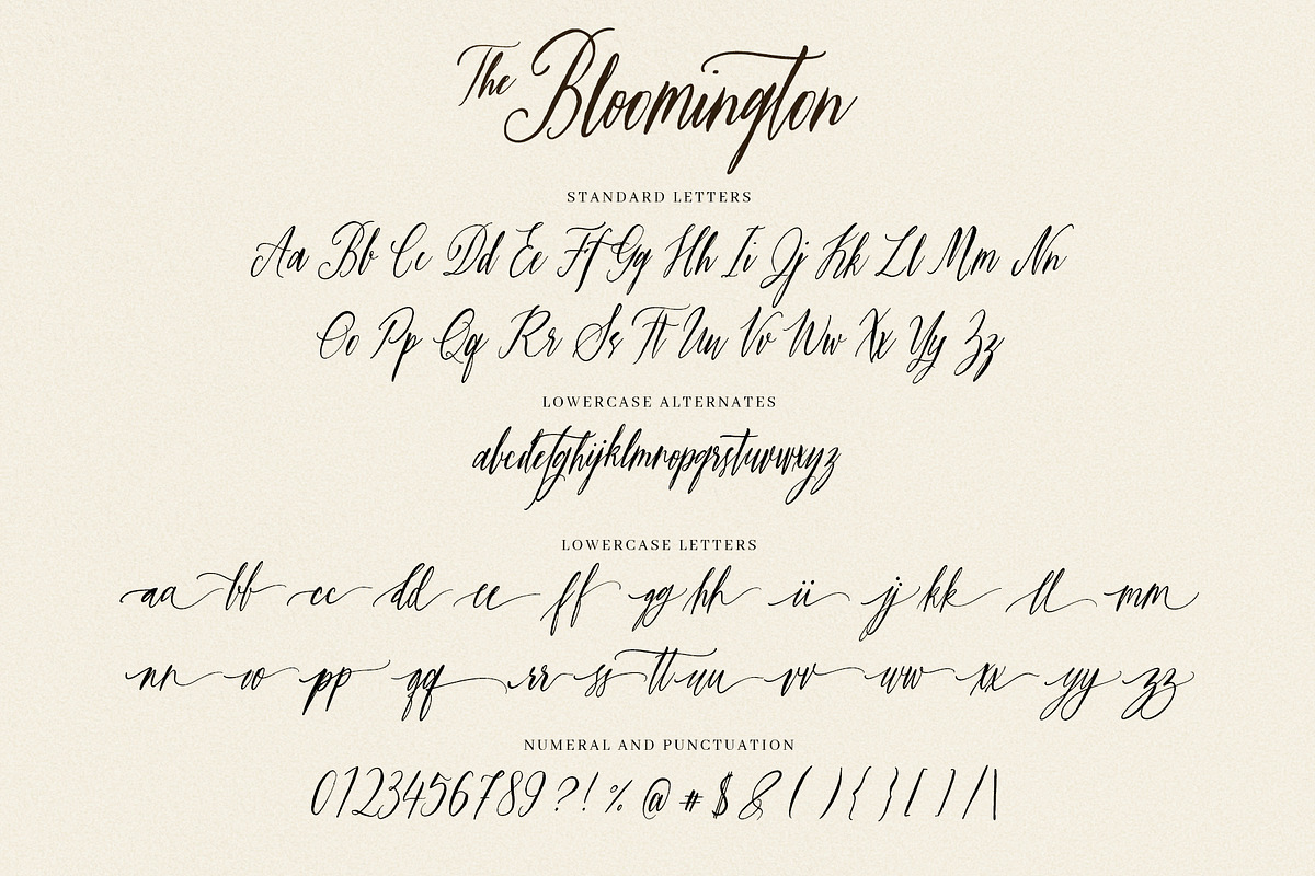 The Bloomington Font preview 3