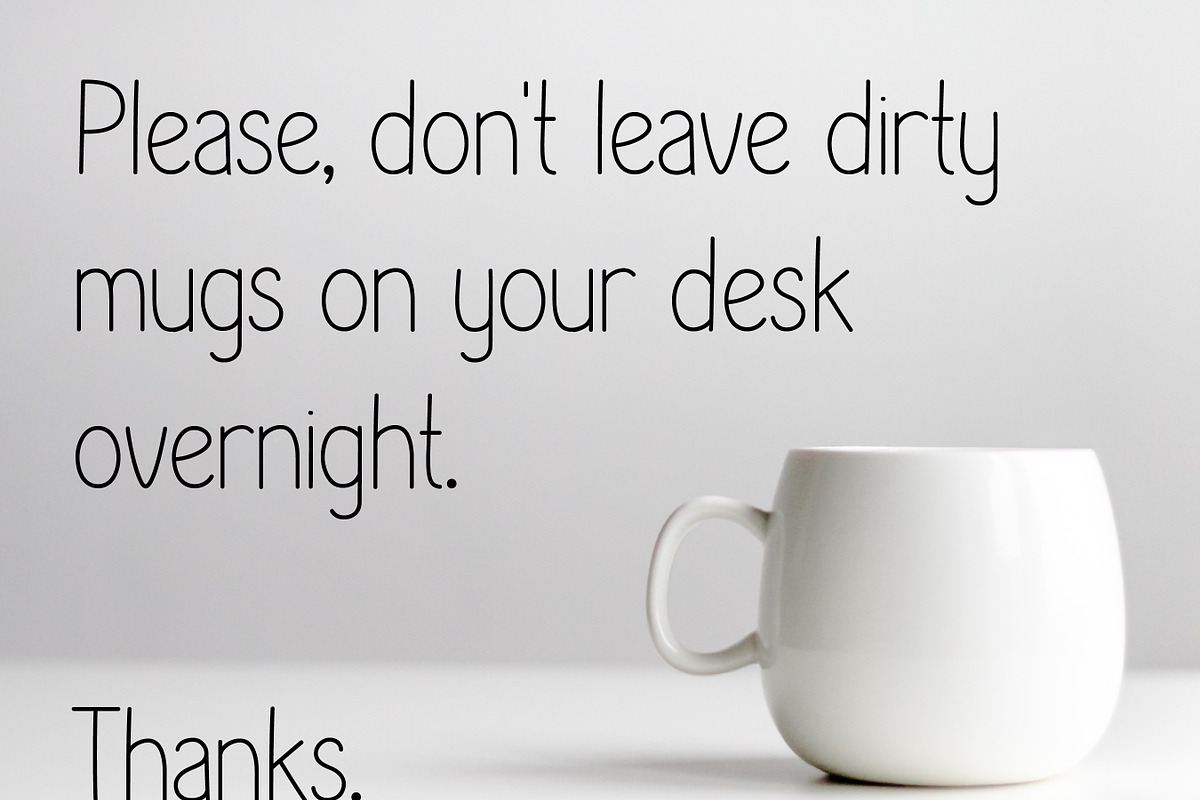 Office Notes Font, a Handwritten Font by noonsun (Photo 2 of 5)