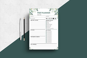 Printable Blog Planner V20