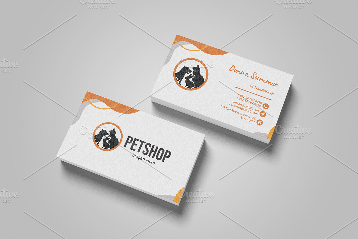 Pet shop business card design, a Business Card Template by Walldecorated (Photo 1 of 7)