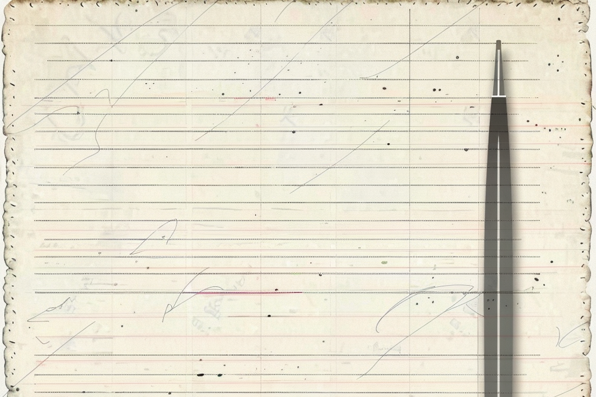 Vintage Lined Writing Paper, a Pattern Graphic by Printable Treasure (Photo 10 of 10)