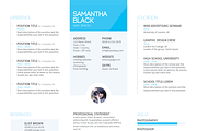 Resume template and cover letter, a Resume Template by Knofe (Thumbnail 3 of 5)