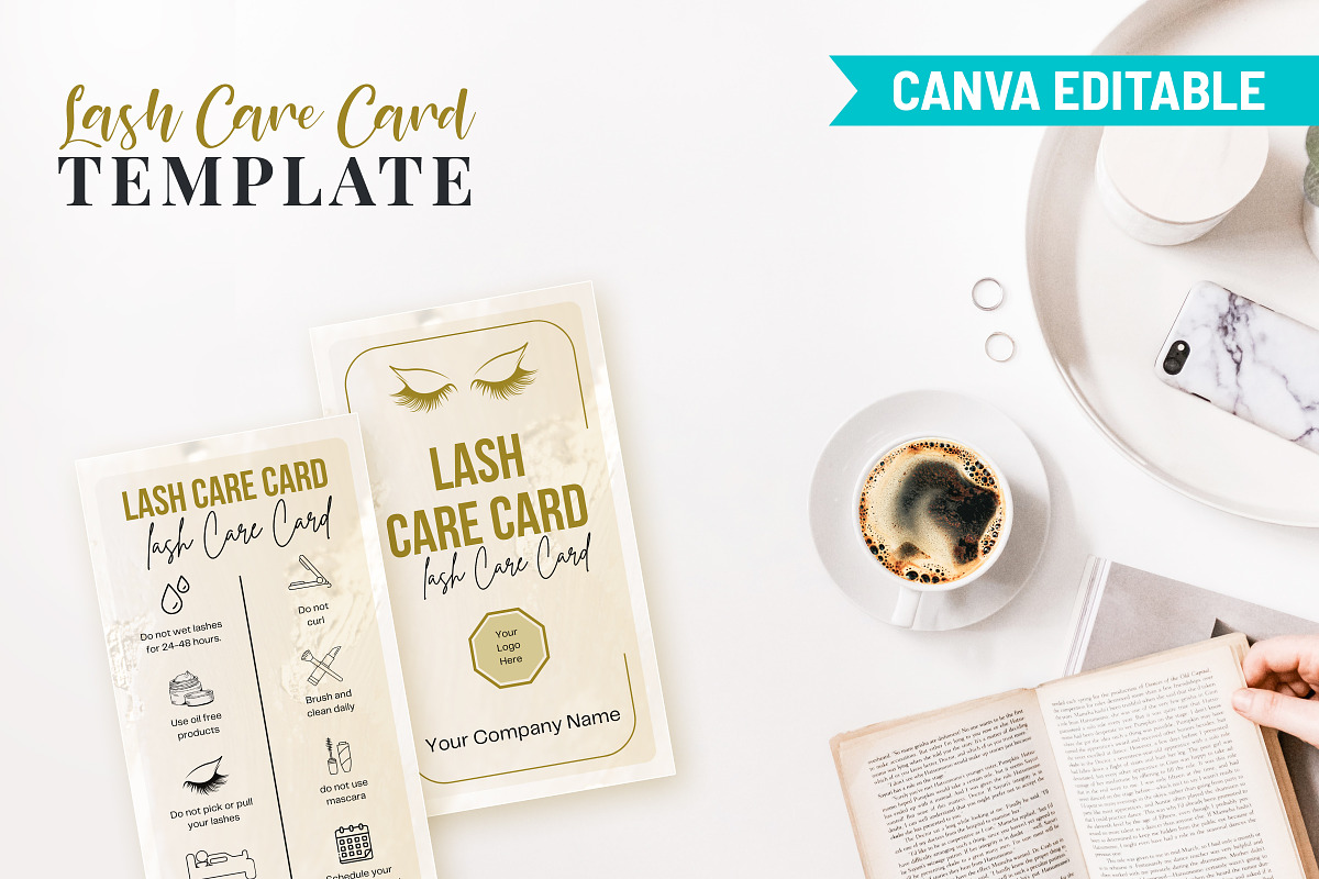 Lash Care Card Template