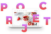 MacBook™ Mockup w/ Scattered Letters, a Device Mockup by eppearance (Thumbnail 1 of 5)