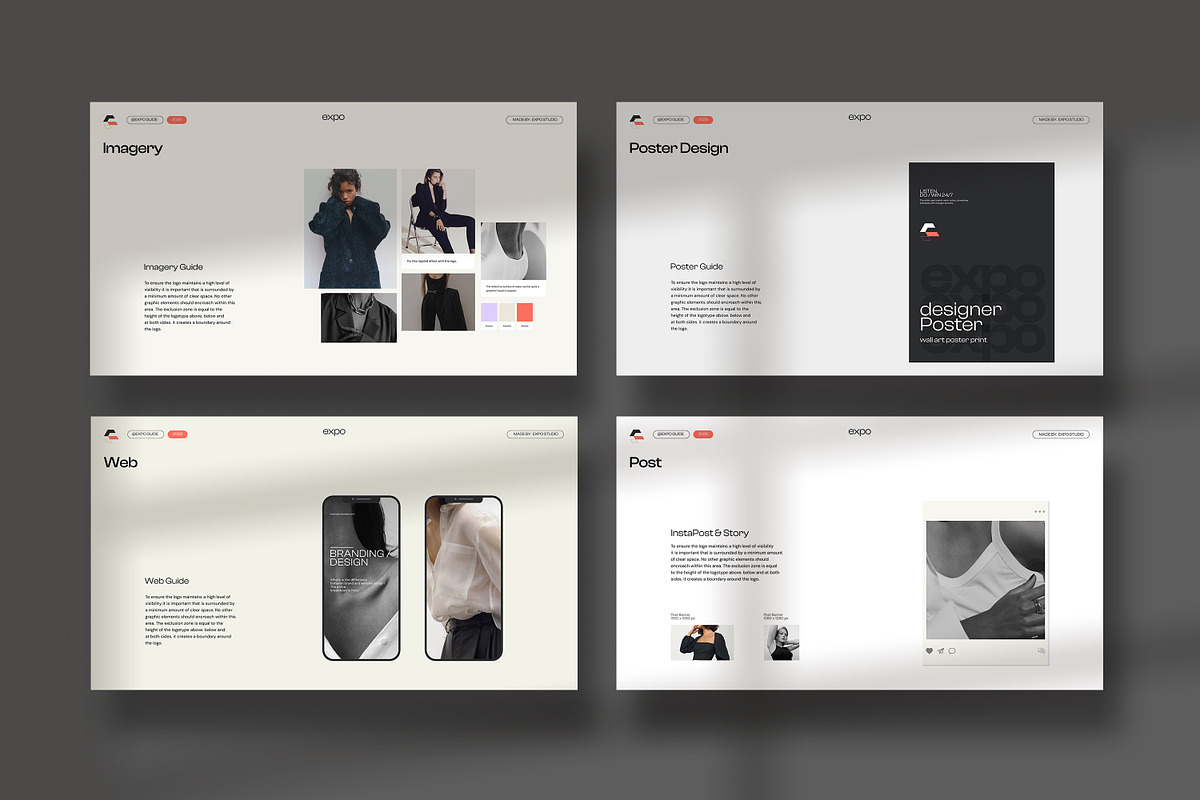 Expo | Brand Guidelines, a Presentation Template by creathrivestudio (Photo 8 of 13)