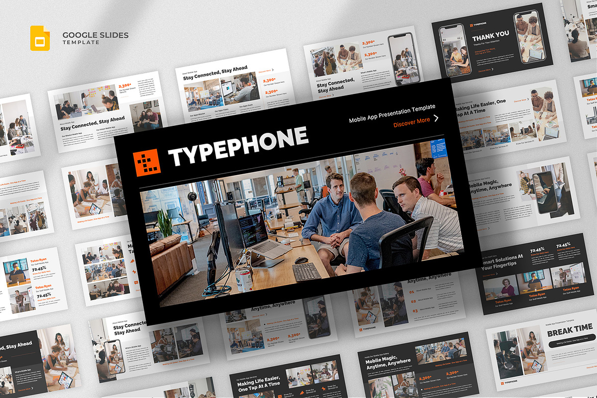 Mobile App Google Slides Template