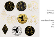 The Element: Water. Vector drawings, a Texture Illustration by Nadia Murash (Thumbnail 3 of 4)