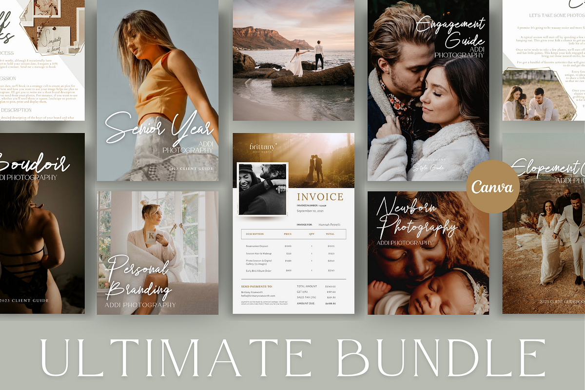 GOLD Complete Photography Bundle, a Magazine Template by Signature Edits (Photo 5 of 7)