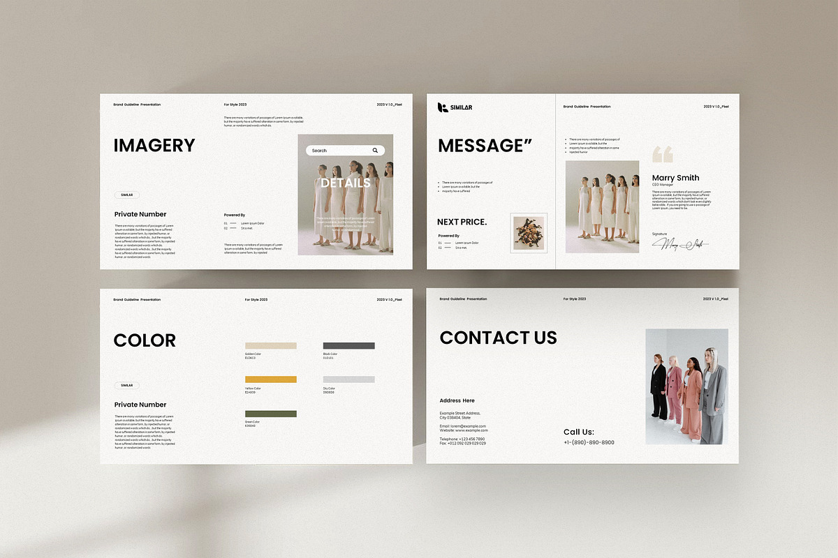 Brand Guideline Template, a Presentation Template by GoldenPixelStudio (Photo 7 of 8)