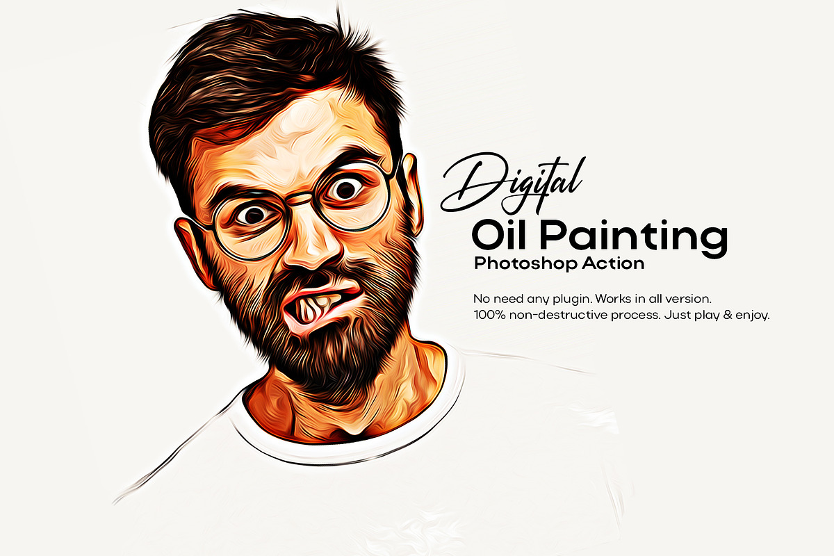 Digital Oil Painting, an Action Add-On by DesignCave (Photo 1 of 5)