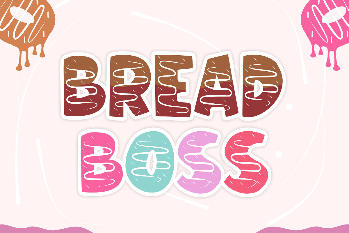 Sweet Donut - Cartoon Font Types, a Font by KiddoGlyphs Studio (Photo 2 of 3)
