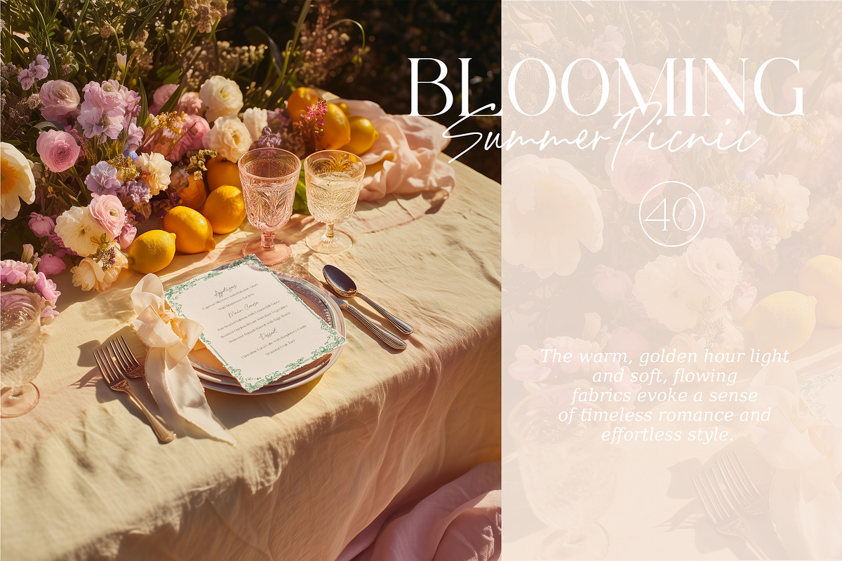 Blooming Picnic | Stationery Mockups, a Product Mockup by SCHÉRI (Photo 8 of 15)