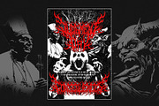 Cursed Obscure Death Metal Font, a Blackletter Font by Fonday Studio (Thumbnail 13 of 19)