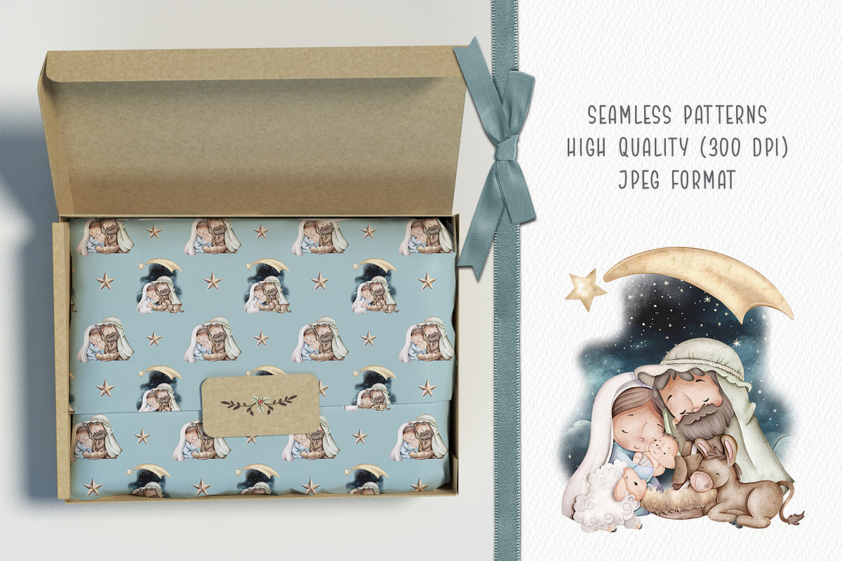 Watercolor Christmas clip part, a Seasonal Illustration by Tita Creative Studio (Photo 5 of 6)