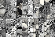 20 Seamless Zentangle Zen Patterns, a Pattern Graphic by Nordic Design (Thumbnail 4 of 9)