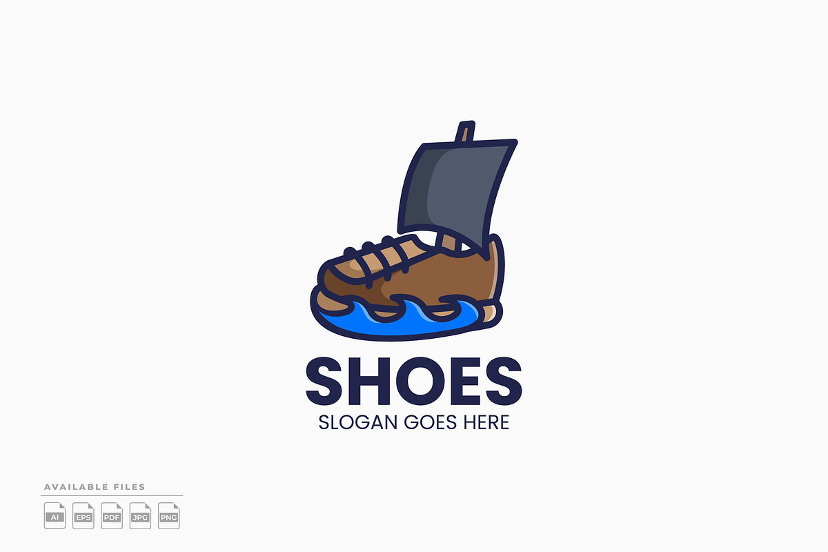 Shoes Boat Logo, a Branding & Logo Template by Zeer Graphic