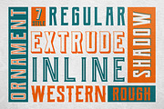 Berg layered font (7 Font), a Font by Brosnes (Thumbnail 1 of 6)