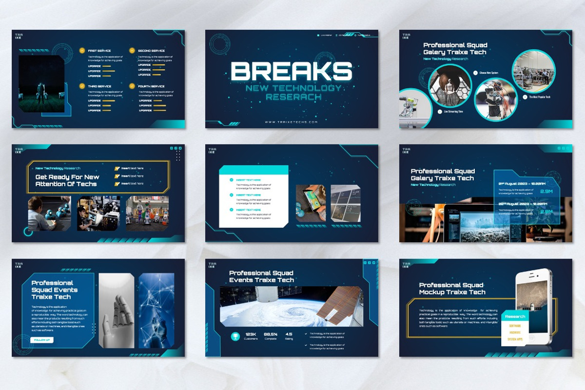 Traixe - Technology Powerpoint, a Presentation Template by Dhabee (Photo 8 of 8)