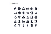 Coffee Shop Icon Set, a Solid Icon by microstd (Thumbnail 2 of 3)
