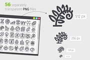 Biology Line Icons Set, an Outline Icon by Voysla's Shop (Thumbnail 3 of 4)