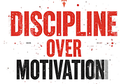 T-Shirt Discipline Over Motivation, an Illustration by Creative design (Thumbnail 2 of 2)