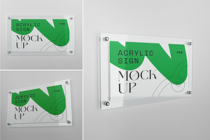 Acrylic Sign Mockup, a Product Mockup by Pitchlook.Studio