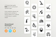 Coronavirus COVID-19 | 42 Icons Set, an Outline Icon by Marina Silence (Thumbnail 11 of 17)