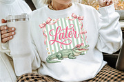 Later Gator Coquette Preppy Striped, a Work Illustration by Sublimation Artist (Thumbnail 2 of 9)