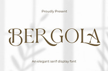 Bergola - Elegant Serif Display Font