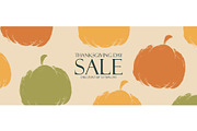 Thanksgiving Sale Graphics Set, a Seasonal Illustration by Finevector (Thumbnail 2 of 6)