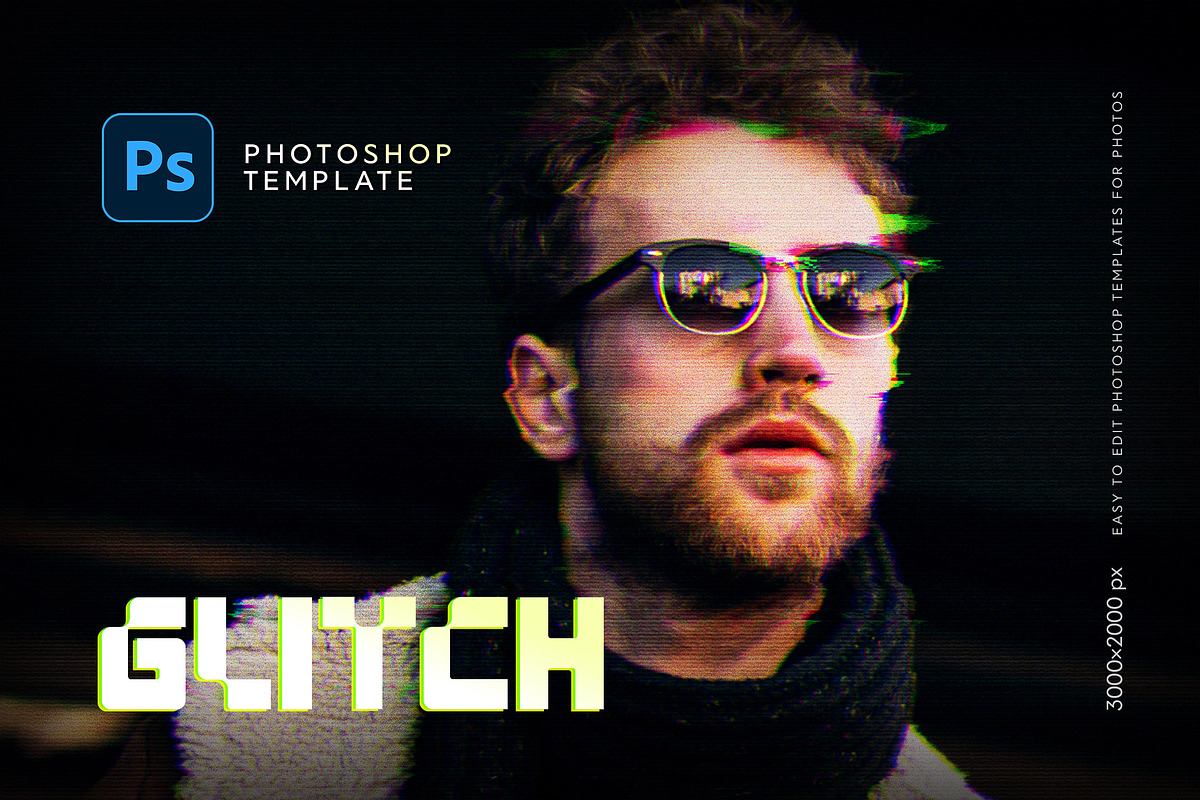 Glitch Photo Effect, an Action Add-On by Andrew Skoch Design (Photo 1 of 5)