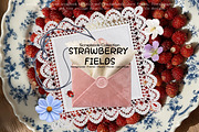 Strawberry Fields Collage Kit, an Object Graphic by DreamoraArt (Thumbnail 5 of 9)