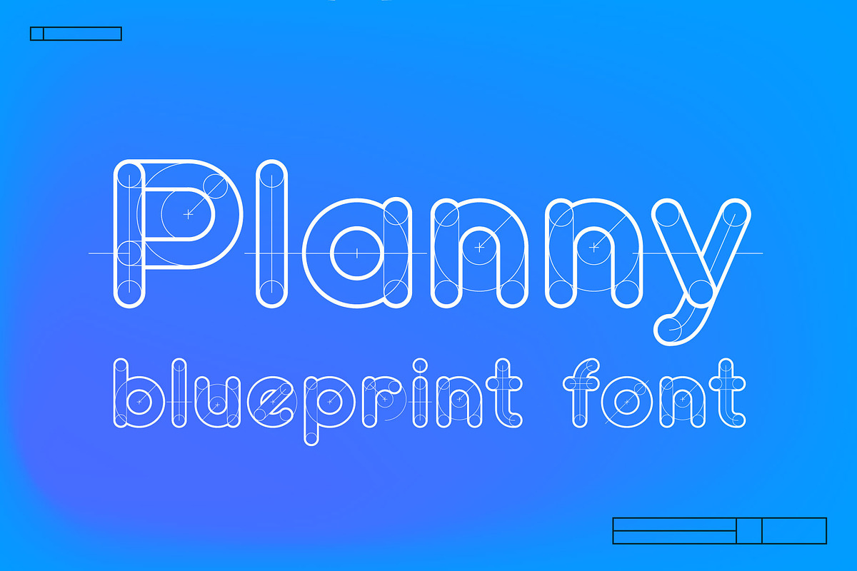 Planny blueprint font, a Script Font by kaer_shop (Photo 1 of 6)