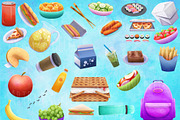 Picnic Food Set PNG clipart Pack, a Food Illustration by Art by Angele G (Thumbnail 2 of 6)