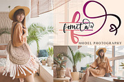 Angelinn Monogram, a Script Font by Letterara (Thumbnail 7 of 12)