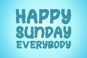 Sunday Story Font