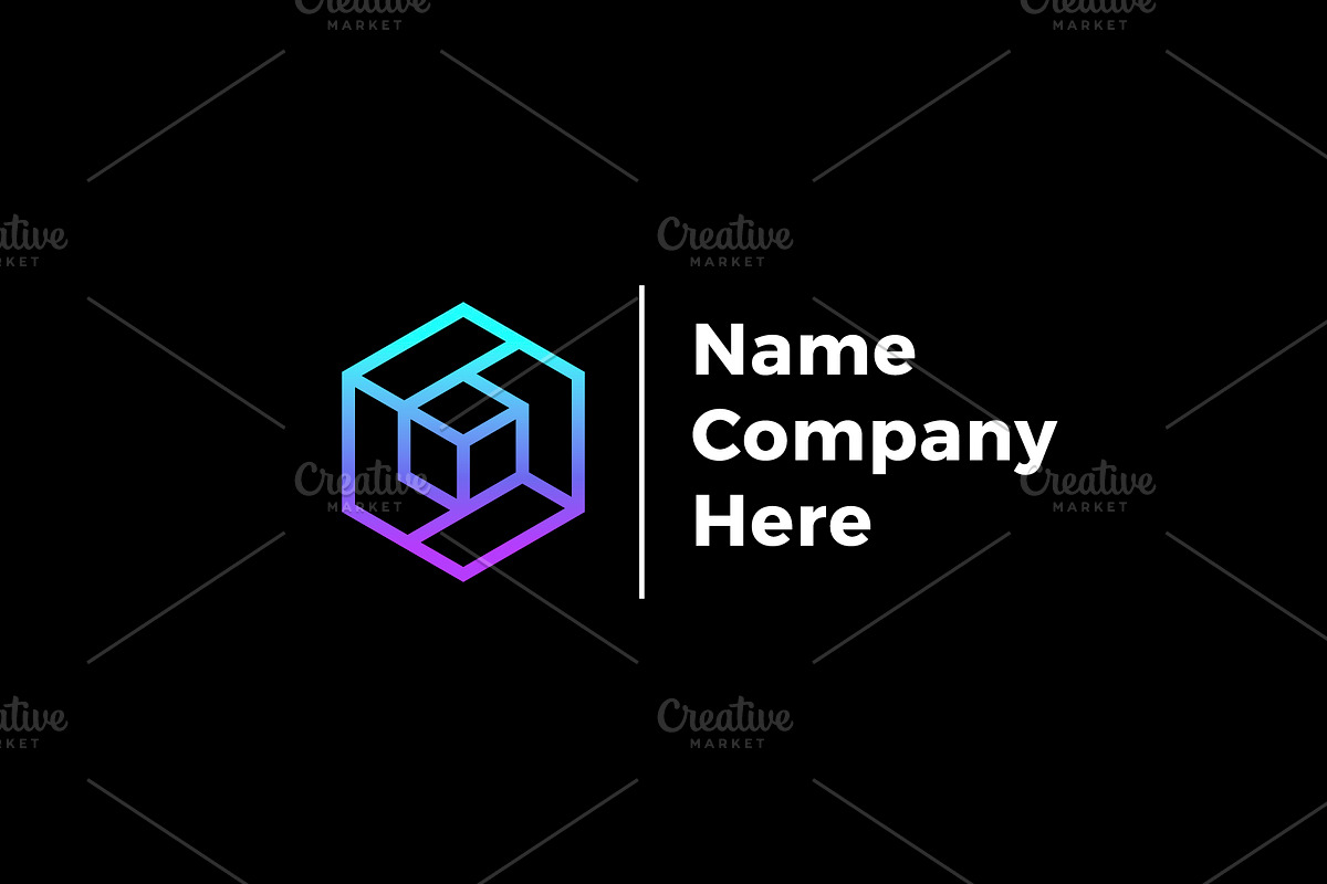 Tech hexagon logo., a Branding & Logo Template by lettett