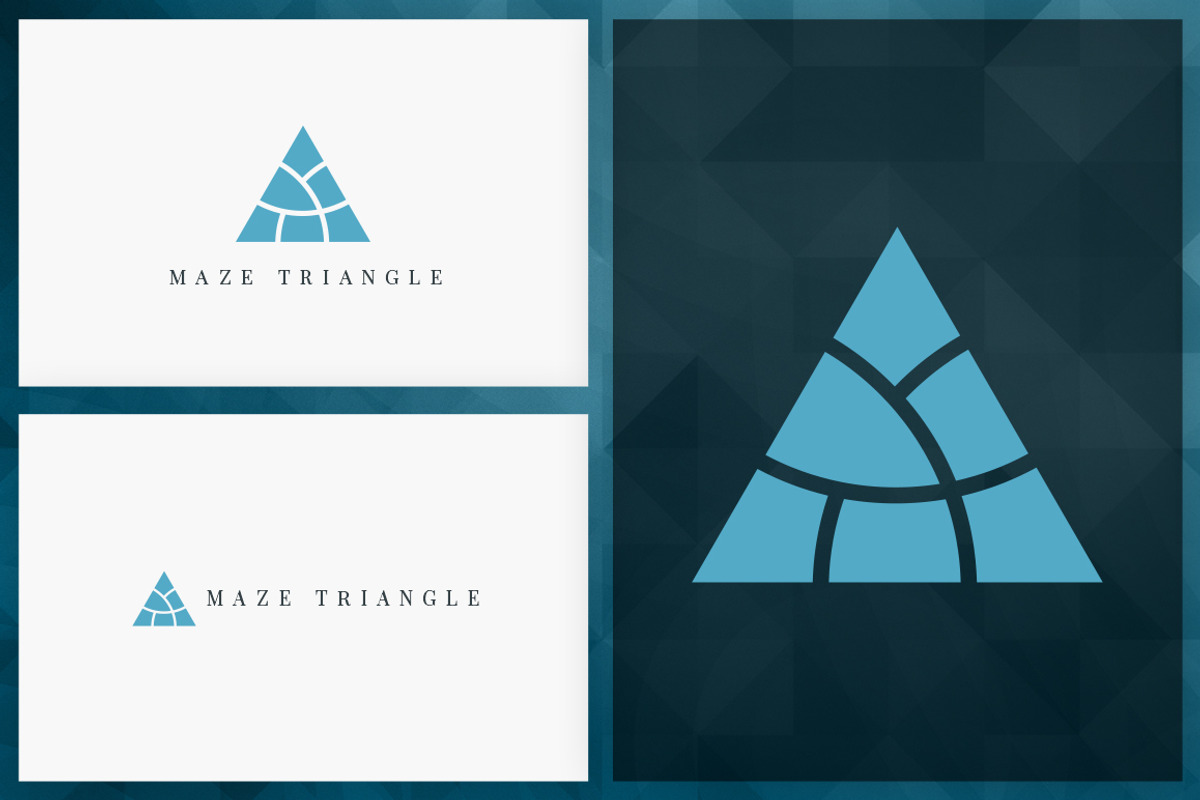 20 Triangle Logos - Filled edition, a Branding & Logo Template by VP Fonts (Photo 15 of 21)