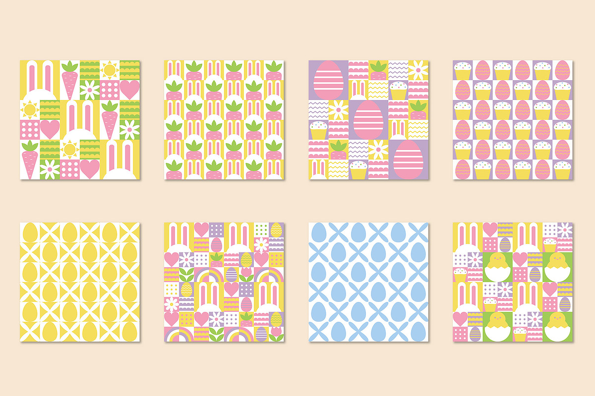 Geometric Easter Collection, a Decorative Illustration by yarynabo (Photo 6 of 7)