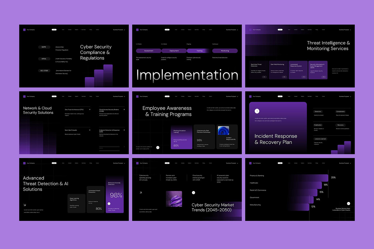 Cyber Security Proposal Keynote preview 2