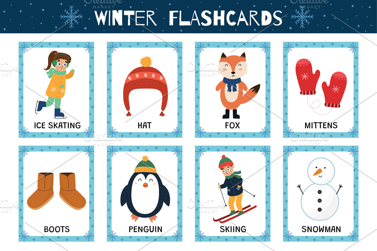 Flashcards for Kids Bundle: 570 in 1, an Education Illustration by Gulnara Sabirova (Photo 29 of 48)