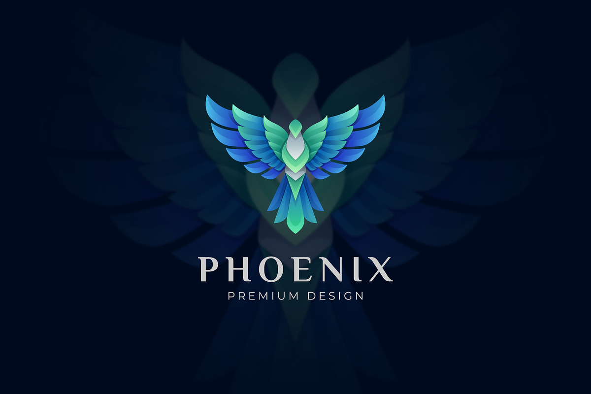 Phoenix Fly Gradient Logo Design, a Branding & Logo Template by Agung_cs (Photo 2 of 2)