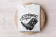 Retro Cosmic Cowgirl PNG, Western, an Illustration by SharpMarketplace (Thumbnail 7 of 9)