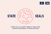 State Seals & Stamps, a Font by Cody Dennison (Thumbnail 1 of 3)