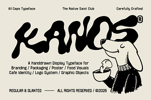 Kanos - Hand Drawn Typeface