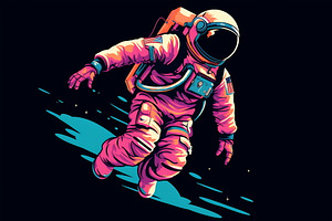 Astronaut floating in outer space, a Photo by Beautiful things